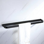 Modern Bathroom Hardware Set Bathroom Shelf Towel Bar Black Bathroom Hardware Set