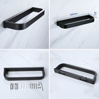 Modern Bathroom Hardware Set Bathroom Shelf Towel Bar Black Bathroom Hardware Set