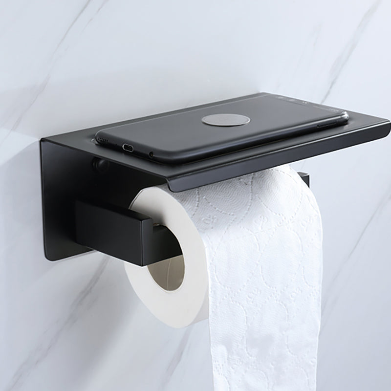 Modern Bathroom Hardware Set Bathroom Shelf Towel Bar Black Bathroom Hardware Set