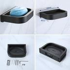Modern Bathroom Hardware Set Bathroom Shelf Towel Bar Black Bathroom Hardware Set