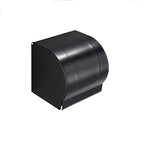 Contemporary Bathroom Accessory Set Black Surface Bathrobe Hook/Towel Ring Bar
