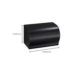 Contemporary Bathroom Accessory Set Black Surface Bathrobe Hook/Towel Ring Bar