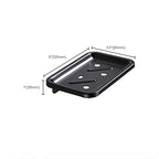 Contemporary Bathroom Accessory Set Black Surface Bathrobe Hook/Towel Ring Bar