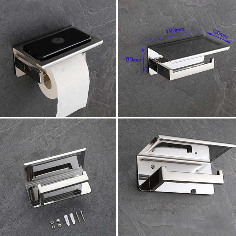 Modern Bathroom Element Set Paper Holder Gray Towel Bar Bathroom Accessory Set