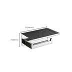 Modern Bathroom Element Set Paper Holder Gray Towel Bar Bathroom Accessory Set