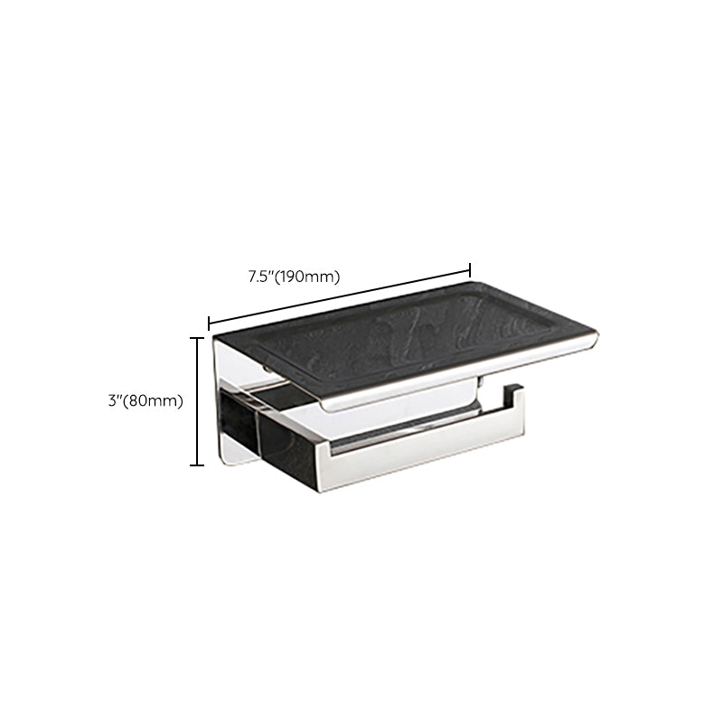 Modern Bathroom Element Set Paper Holder Gray Towel Bar Bathroom Accessory Set