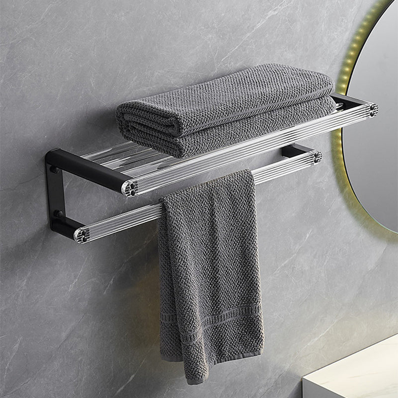 Modern bathroom accessory set bath shelf/towel holder & bathrobe hooks included