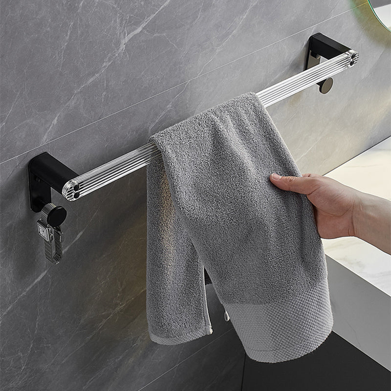 Modern bathroom accessory set bath shelf/towel holder & bathrobe hooks included