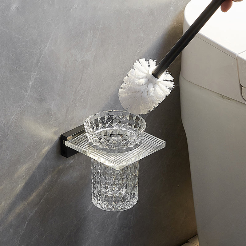 Modern bathroom accessory set bath shelf/towel holder & bathrobe hooks included