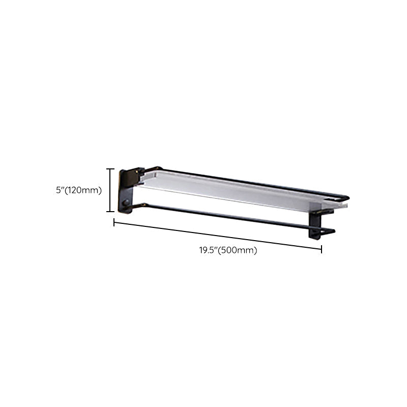 Modern bathroom accessory set bath shelf/towel holder & bathrobe hooks included