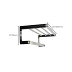Modern bathroom accessory set bath shelf/towel holder & bathrobe hooks included