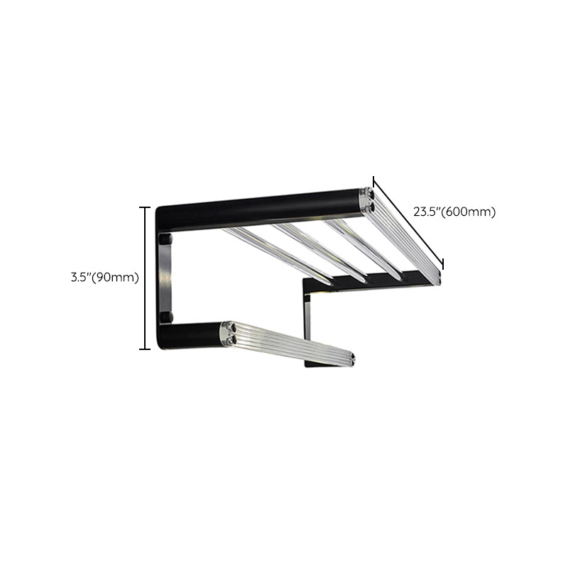 Modern bathroom accessory set bath shelf/towel holder & bathrobe hooks included
