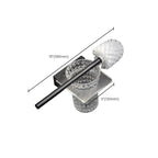 Modern bathroom accessory set bath shelf/towel holder & bathrobe hooks included