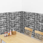 Industrial Wall Ceiling 3D Artificial Brick Living Room Peel and Stick Covering (5-Pack)