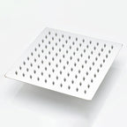 Stainless Steel Square Shower Head Standard Spray Pattern Wall Mounted Shower Head