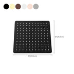 Stainless Steel Square Shower Head Standard Spray Pattern Wall Mounted Shower Head