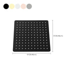 Stainless Steel Square Shower Head Standard Spray Pattern Wall Mounted Shower Head