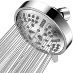 Modern Style Festive Shower Head in Silver 9 Settings Wall Mounted Shower Head