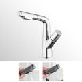 Brass Contemporary Sink Faucet Pull-Out Round Bathroom Faucet