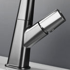 Brass Contemporary Sink Faucet Pull-Out Round Bathroom Faucet