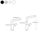 Brass Contemporary Sink Faucet Pull-Out Round Bathroom Faucet