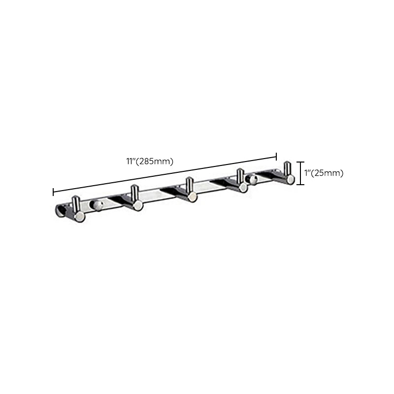 Polished Chrome Modern Bathroom Accessory Set Silver Towel Holder/Bath Shelf