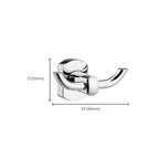 Polished Chrome Modern Bathroom Accessory Set Silver Towel Holder/Bath Shelf