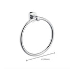 Polished Chrome Modern Bathroom Accessory Set Silver Towel Holder/Bath Shelf