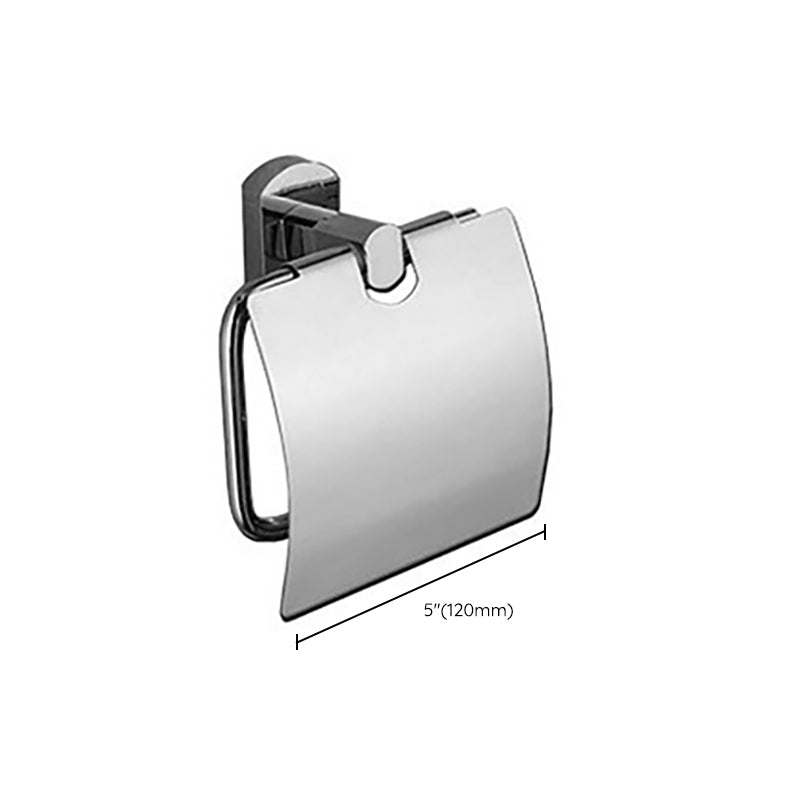 Polished Chrome Modern Bathroom Accessory Set Silver Towel Holder/Bath Shelf