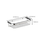 Polished Chrome Modern Bathroom Accessory Set Silver Towel Holder/Bath Shelf