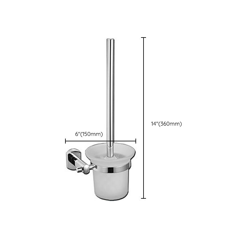 Polished Chrome Modern Bathroom Accessory Set Silver Towel Holder/Bath Shelf