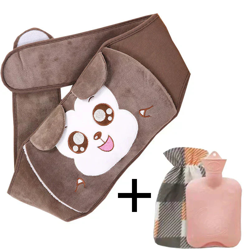 WarmCush – Reusable Plush Hot Water Bottle with Hip Cushion