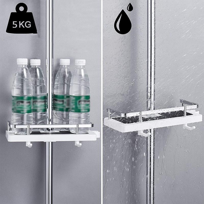 Bathroom Rod Shower Shelf Holder