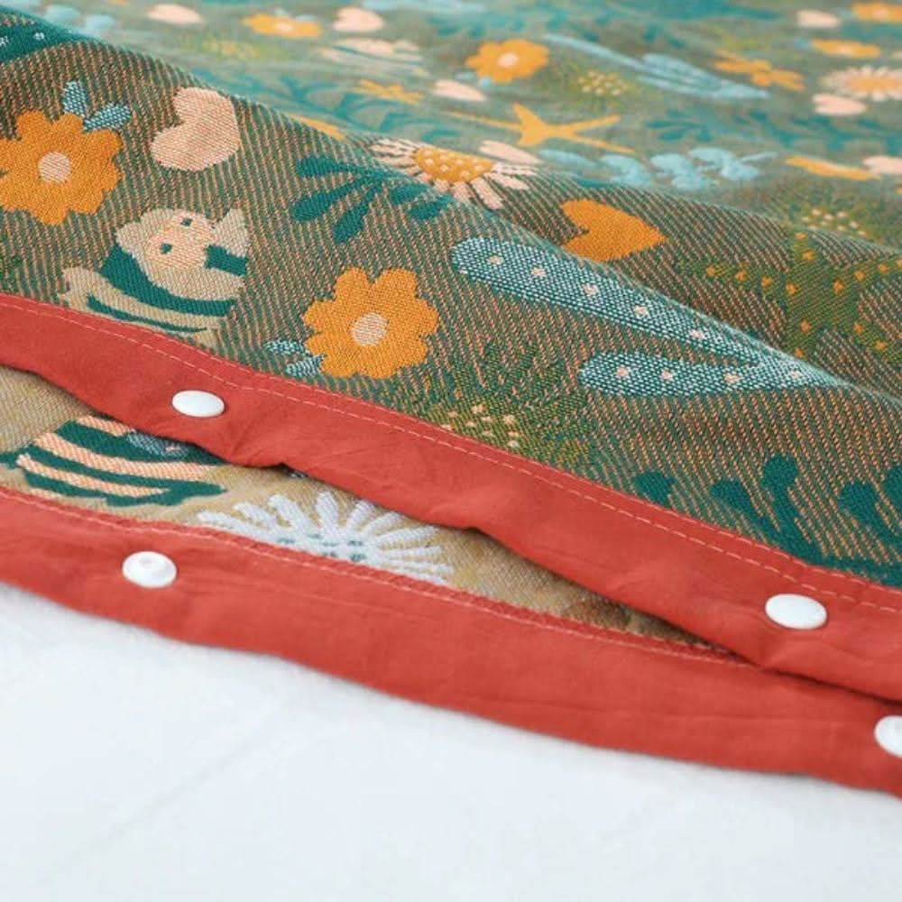 Coral Floral Cotton Pillow Sham – Breathable & Reversible