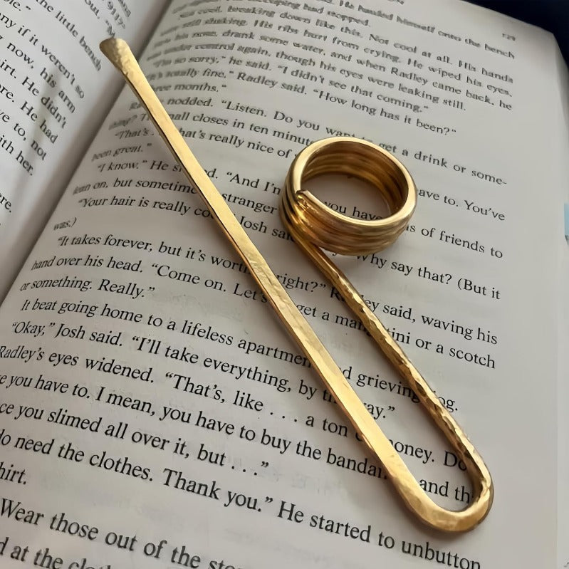 Metal Thumb Ring Bookmark｜One-Handed Page Holder for Effortless Reading