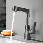 Modern Single Color Faucet Metal Center Connection Basin Faucet for Bathroom