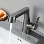 Modern Single Color Faucet Metal Center Connection Basin Faucet for Bathroom
