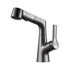 Modern Single Color Faucet Metal Center Connection Basin Faucet for Bathroom