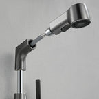 Modern Single Color Faucet Metal Center Connection Basin Faucet for Bathroom
