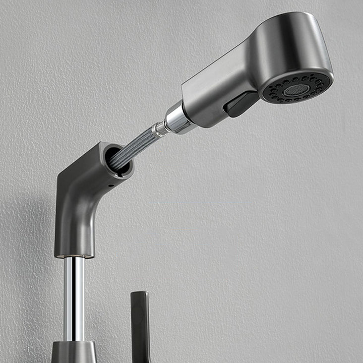 Modern Single Color Faucet Metal Center Connection Basin Faucet for Bathroom
