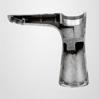 Modern Basin Tap Monochrome Center Mount Low Arc Faucet for Bathroom