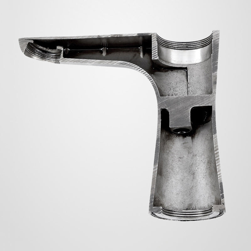 Modern Basin Tap Monochrome Center Mount Low Arc Faucet for Bathroom
