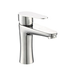 Modern Basin Tap Monochrome Center Mount Low Arc Faucet for Bathroom