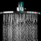 Contemporary Rainfall Shower Head Combo Round Single Spray Shower Combo