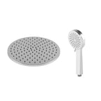 Contemporary Rainfall Shower Head Combo Round Single Spray Shower Combo