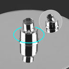 Contemporary Rainfall Shower Head Combo Round Single Spray Shower Combo