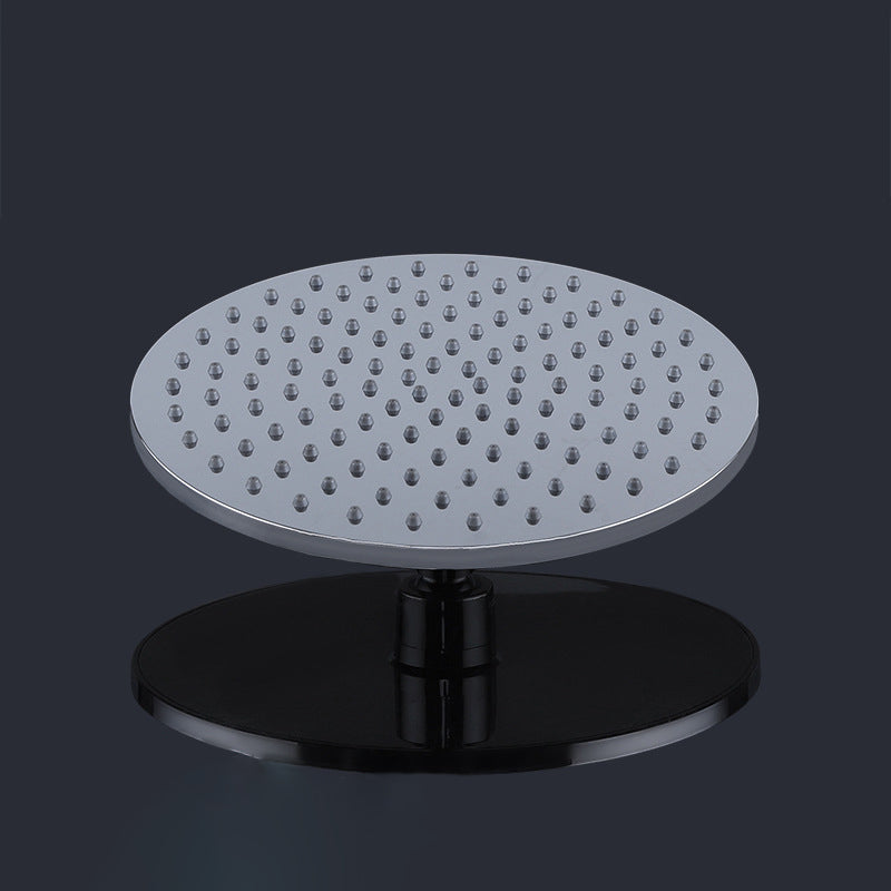 Contemporary Rainfall Shower Head Combo Round Single Spray Shower Combo