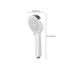 Contemporary Rainfall Shower Head Combo Round Single Spray Shower Combo