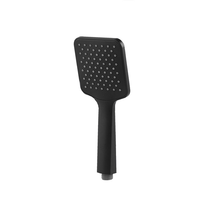 Modern square matte black shower head rainfall shower head combo