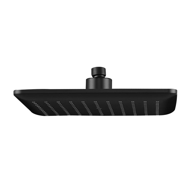 Modern square matte black shower head rainfall shower head combo